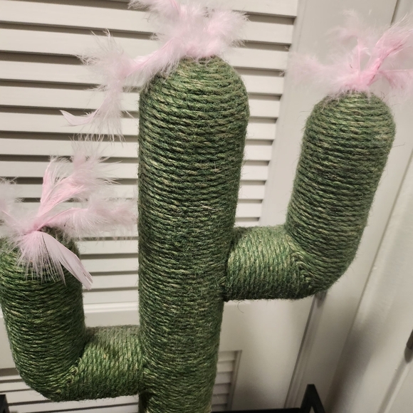 Wholesale Green Cactus Cat Scratching Post with Quality Jute Rop - Picture 2 of 6